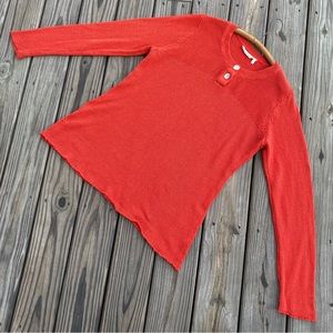 Soft Surroundings Wickfield Pullover Sweater Linen Blend